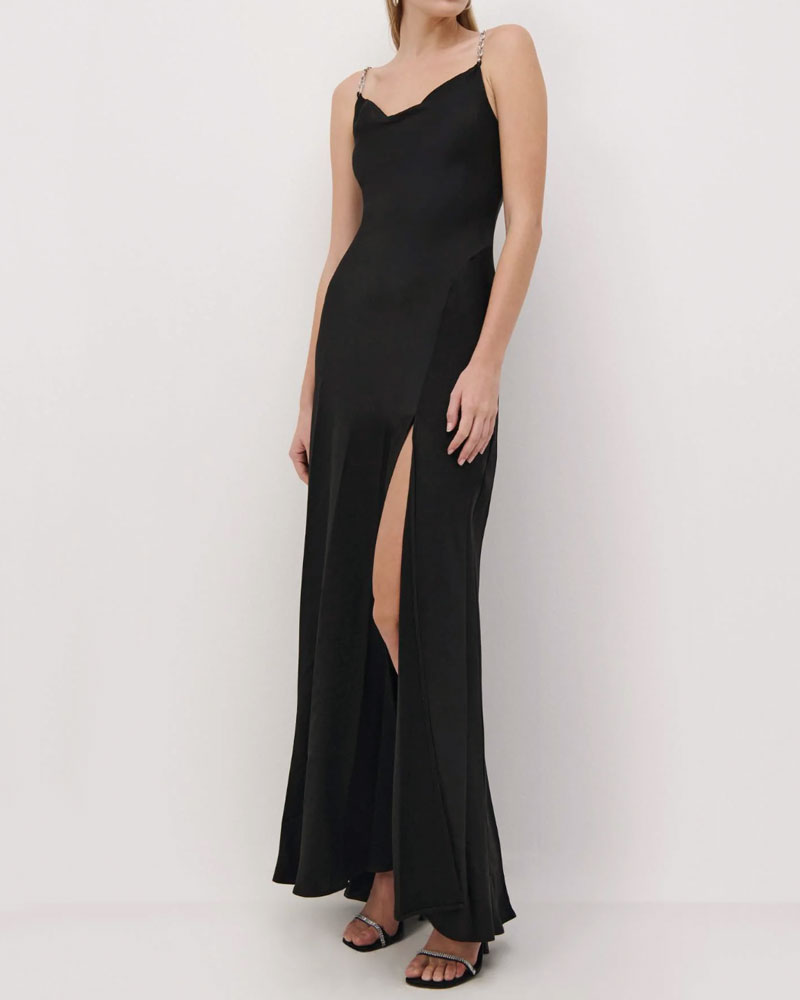 Finley Classic Wovens Gown with Chain
