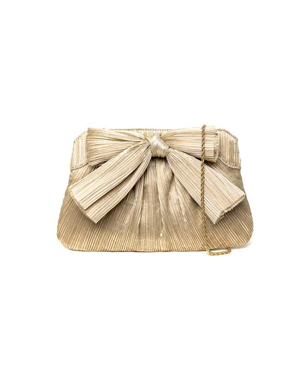 Gold Rayne Clutch Handbag by Loeffler Randall - T H E W H I T E