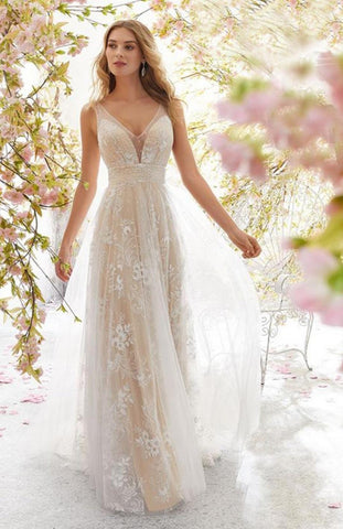robe de mariée bohème champêtre