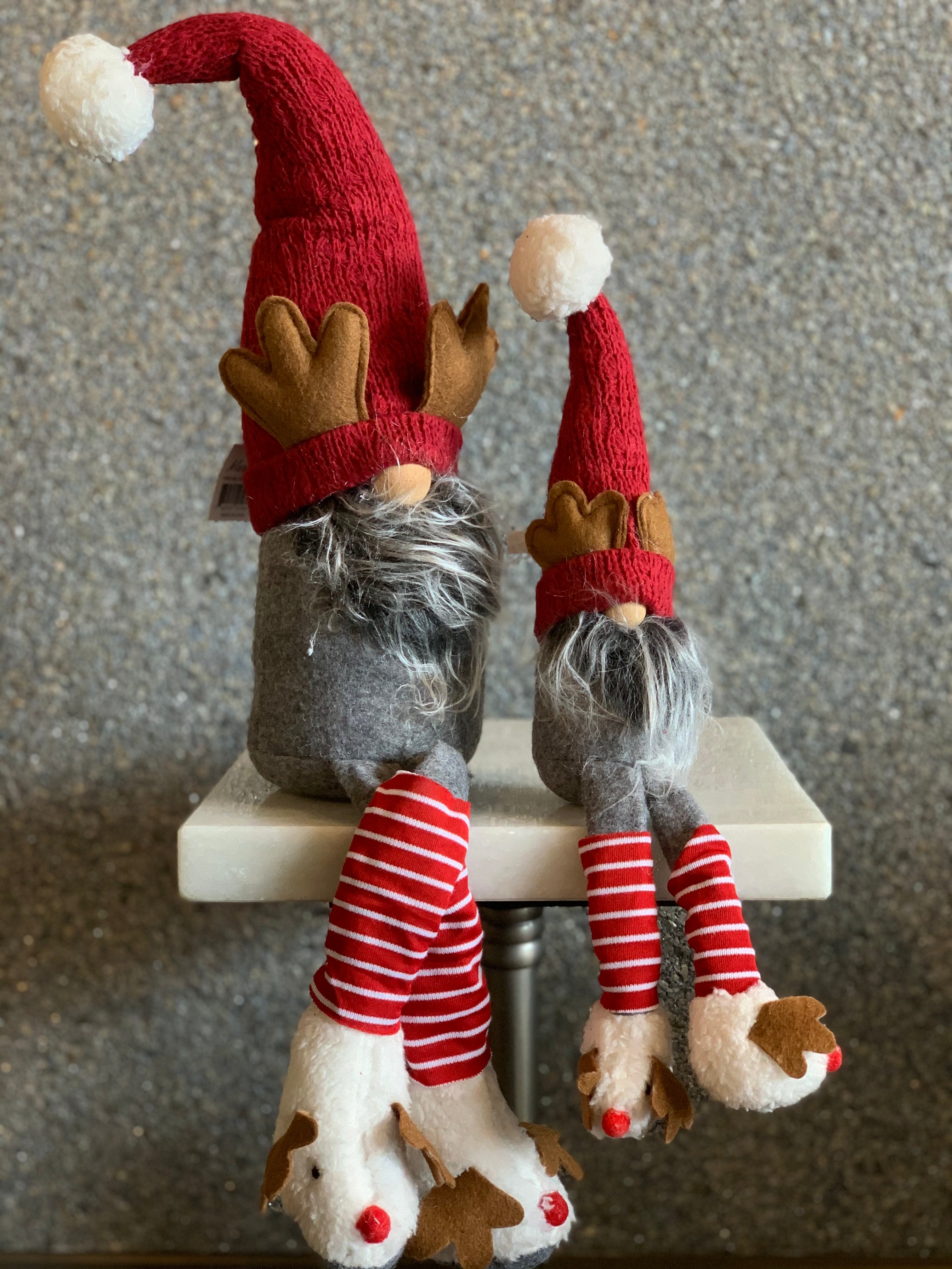 Set of 2 Gnomes with Antlers