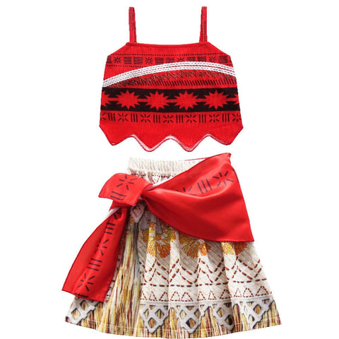 Vestido Fantasia Infantil Moana Princesa Luxo Carnaval