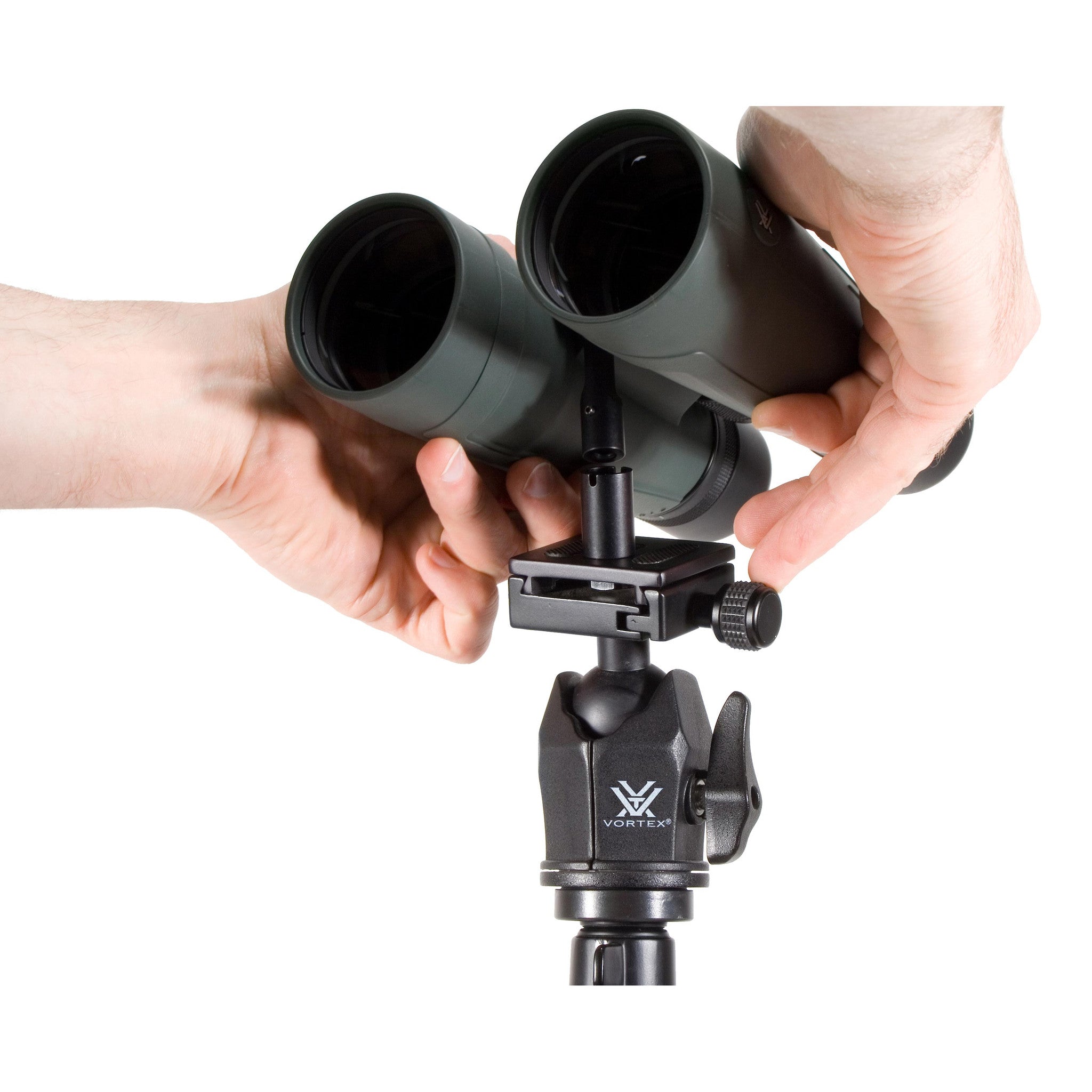 attaching binoculars to tripod