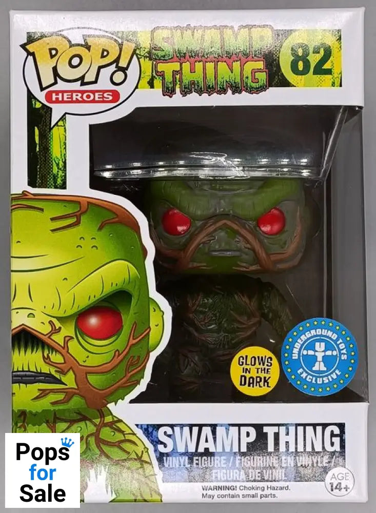 82 Swamp Thing - Glow - DC Funko POP