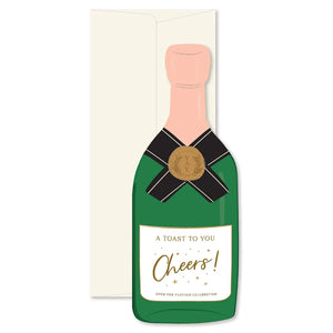 A Toast To You Champagne Congratulations Greeting Card - Mrs. Robinson's Tea Shop