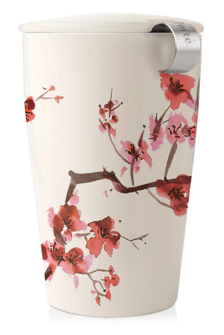 Cherry Blossom Mug and Travel Lid