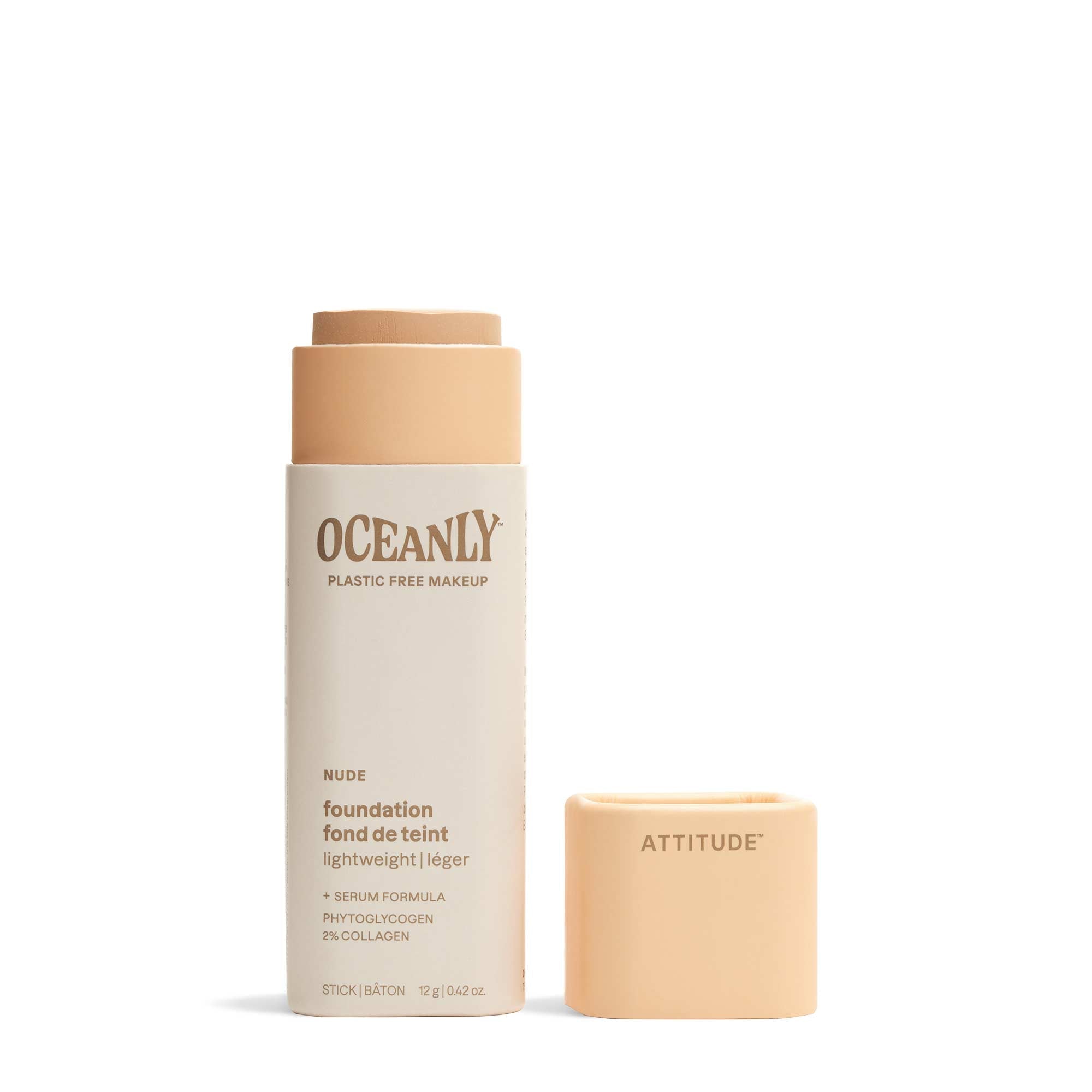 ATTITUDE Oceanly Light Coverage Foundation Stick Nude 0.42 OZ Unscented 16141_en?_main?