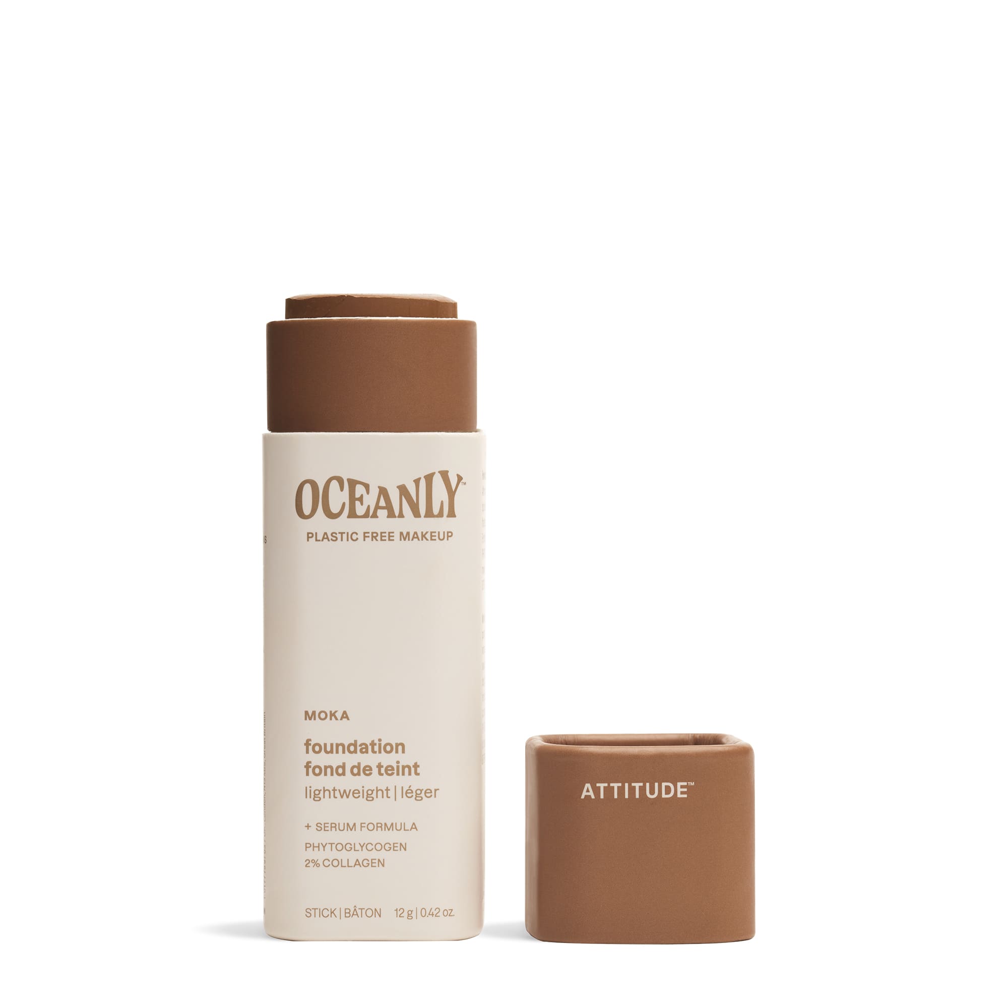 ATTITUDE Oceanly Light Coverage Foundation Stick Moka 0.42 OZ Unscented 16144_en?_main?