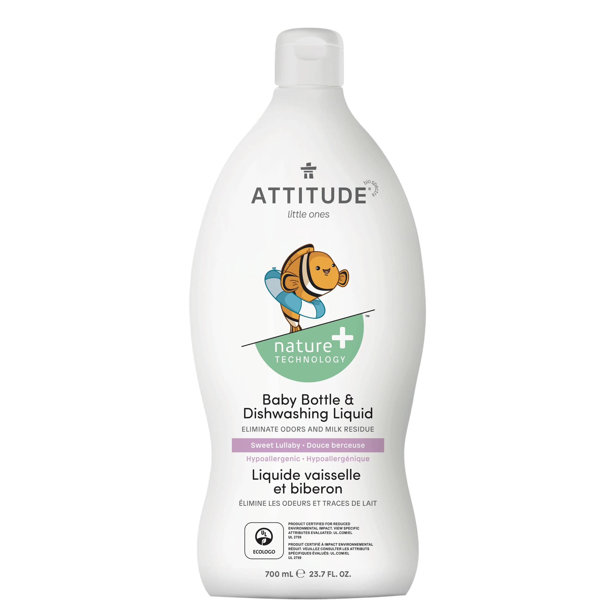  ATTITUDE Nature+ dishwashing liquid sweet lullaby hypoallergenic 13177_en?_main? Sweet Lullaby / 700 mL