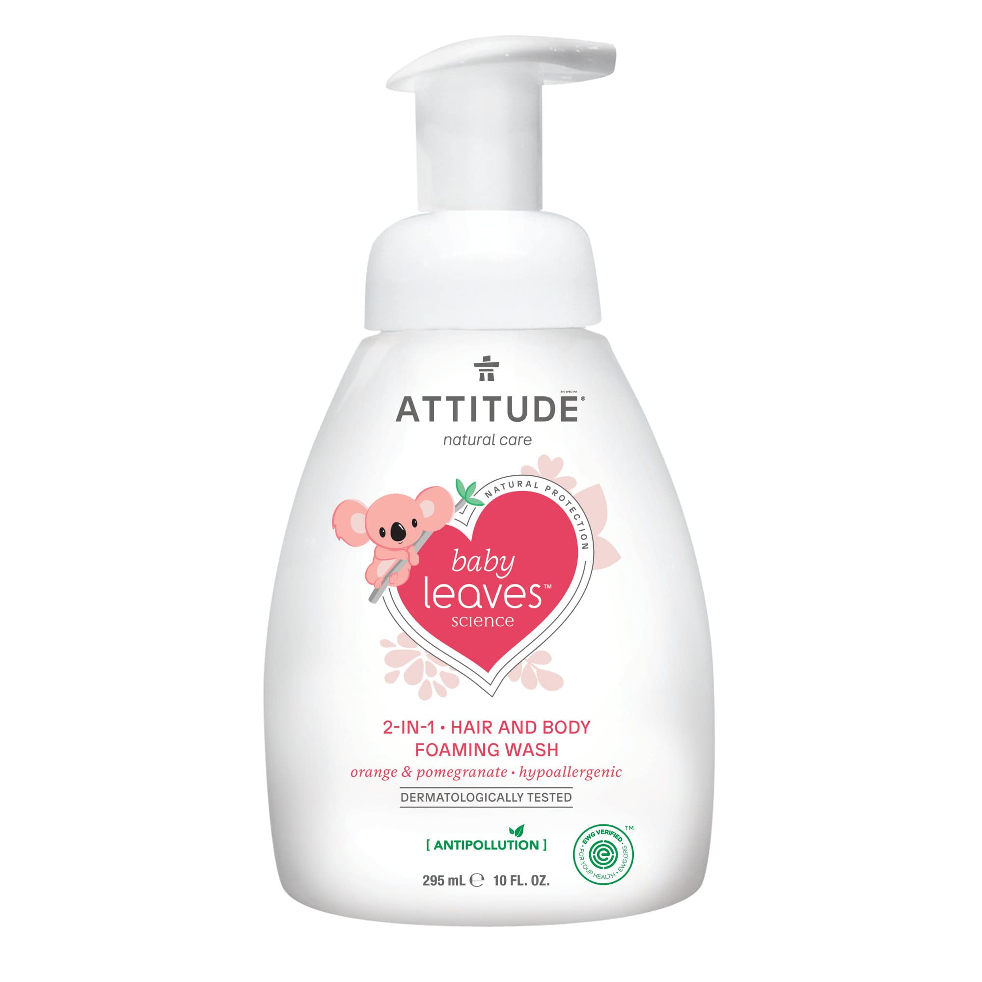 ATTITUDE baby leaves™ 2-in-1 Hair and Body Foaming Wash Orange & pomegranate 16631_en?_main? Orange & pomegranate