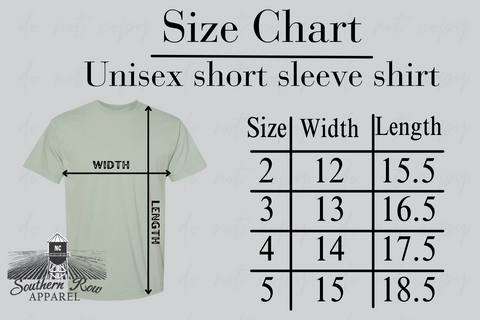 Toddler Size Chart