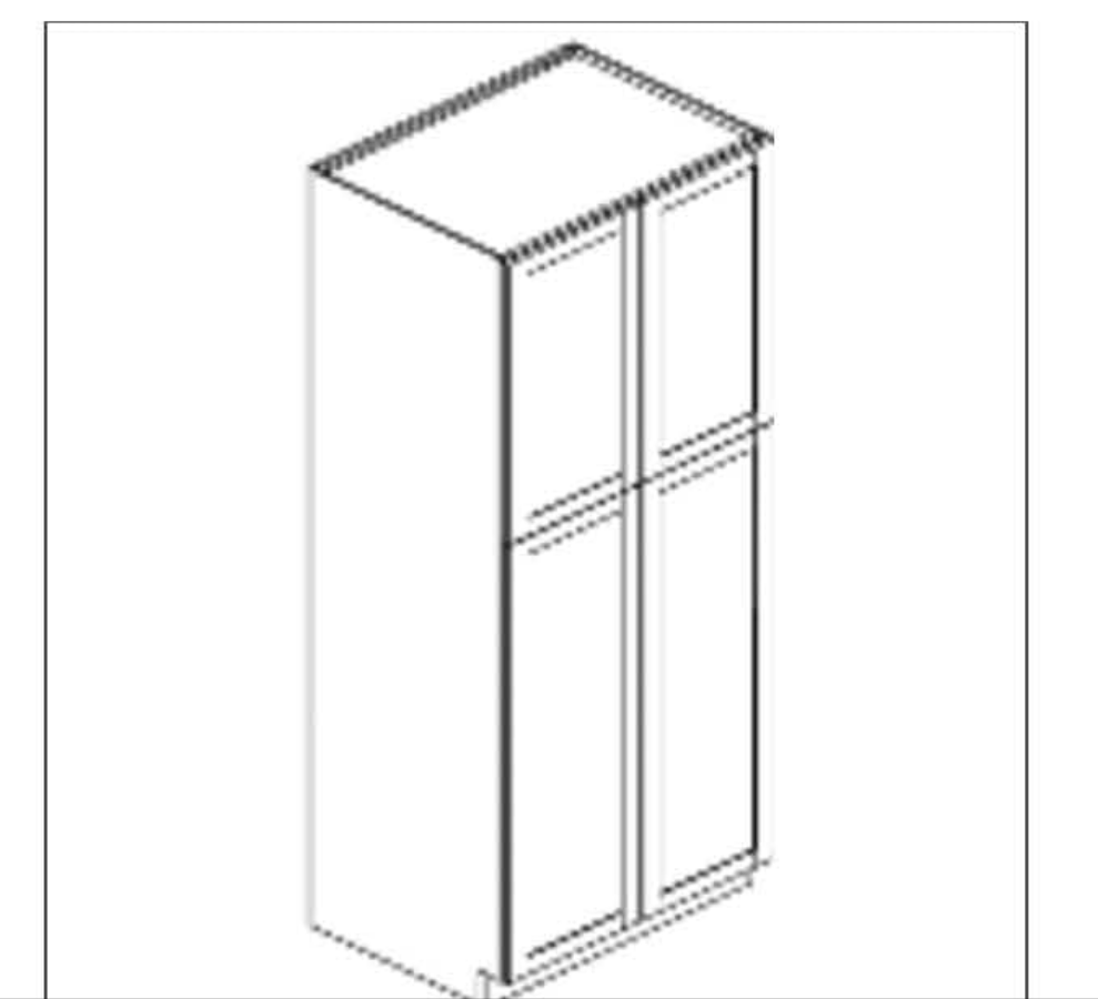 Binary Grey Pantry 24*W X 90*H, 4 Doors