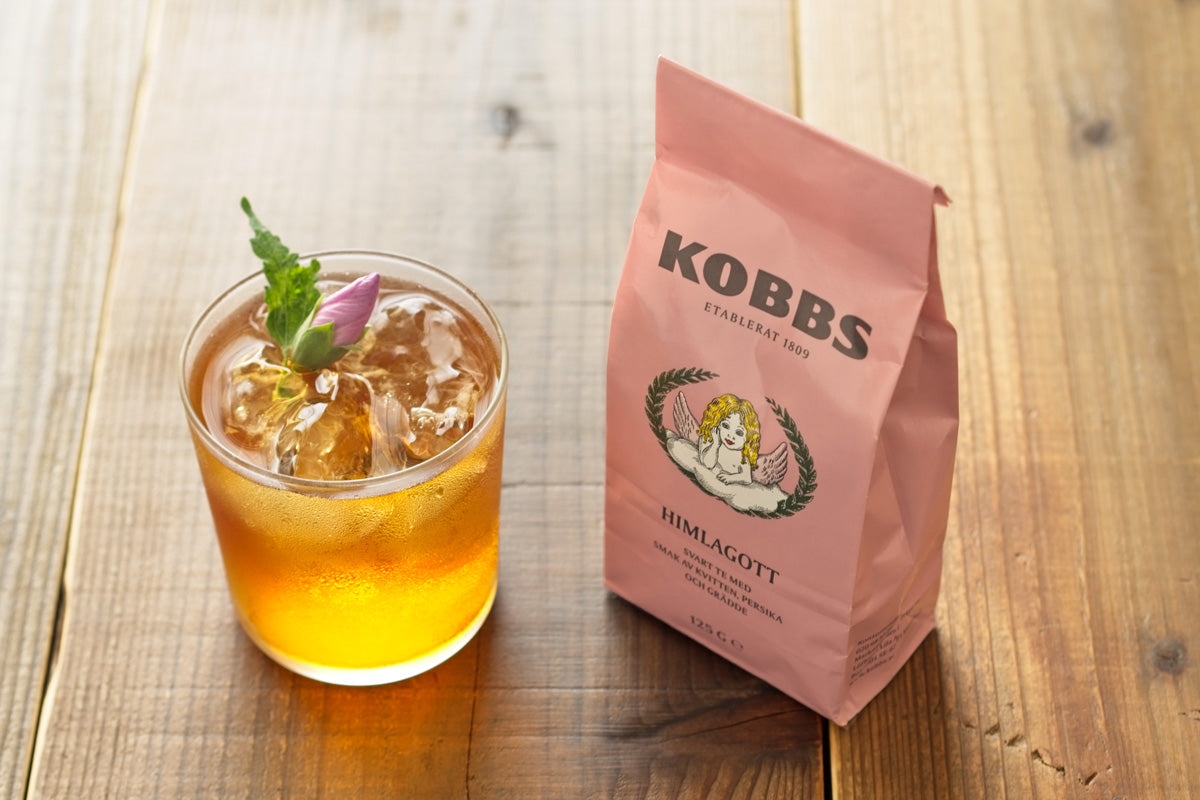 北欧スウェーデンのKOBBS（コブス）の紅茶、HIMKAGOTT（ヒムラゴット）のアイスティーでフィーカ