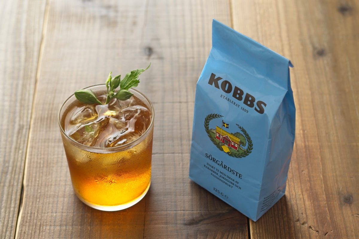 北欧スウェーデンのKOBBS（コブス）の紅茶、SÖRGÅRDSTE（スウェディッシュサマーハウス）のアイスティーでフィーカ