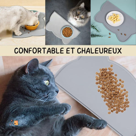 tapis gamelle chat