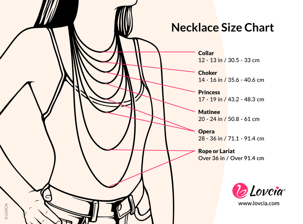 LOVCIA Necklace Size Chart