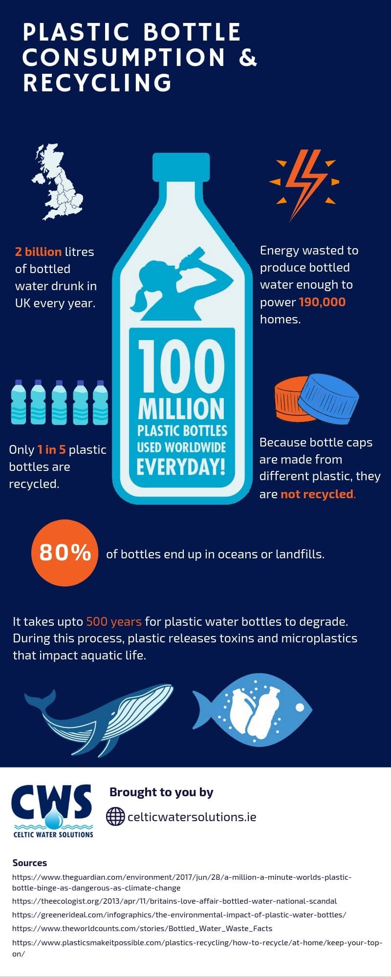 plastic consumption and recycling infographic