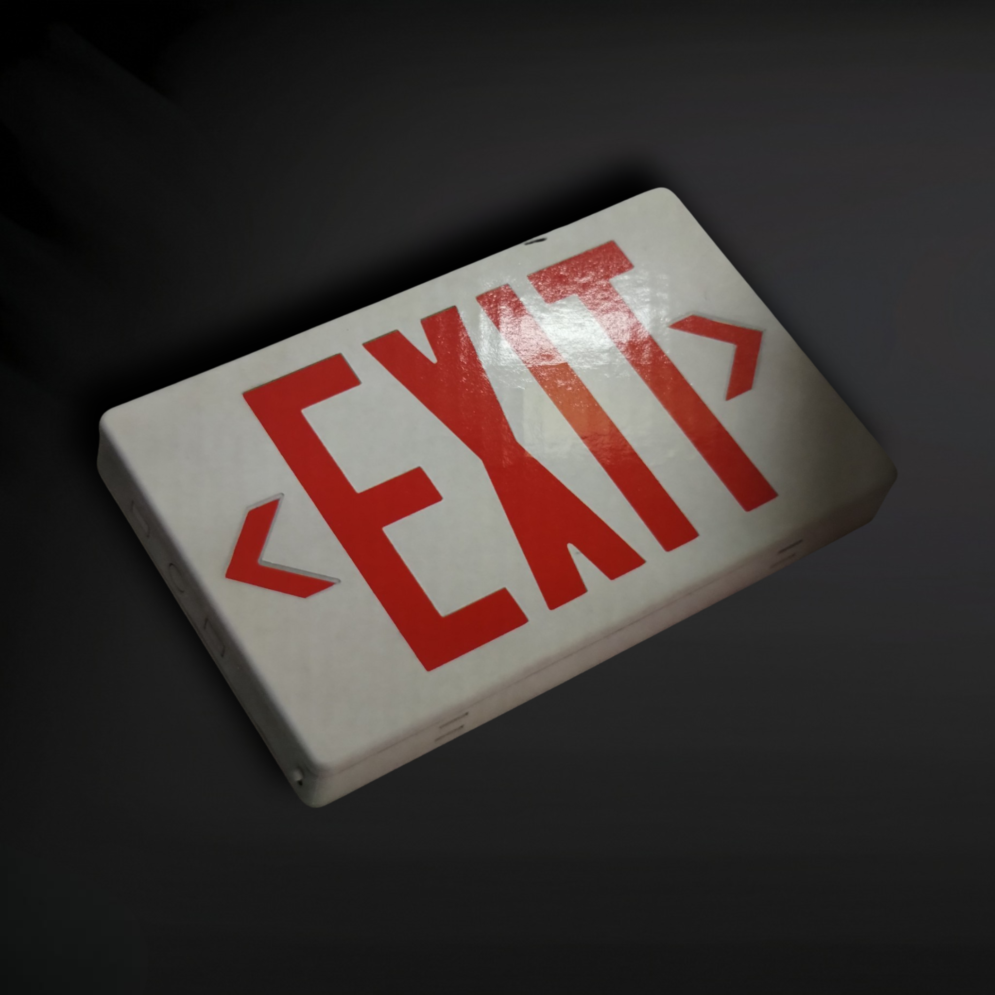 Generic Red on White Exit Sign