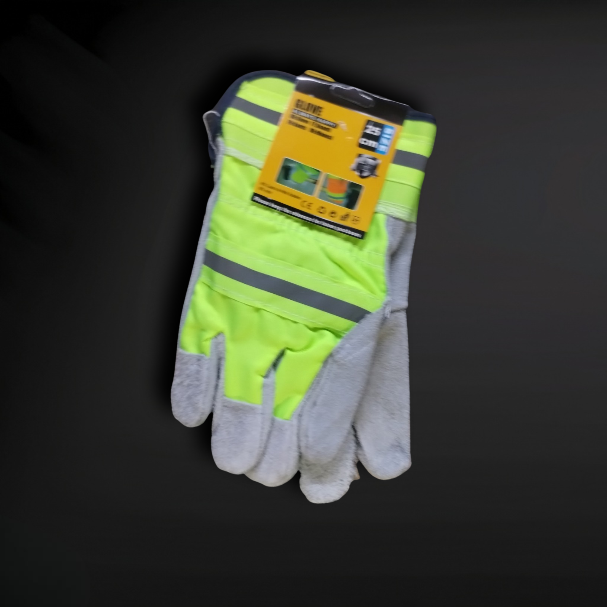 Reflective TAPE Construction Gloves (Yellow & Orange)