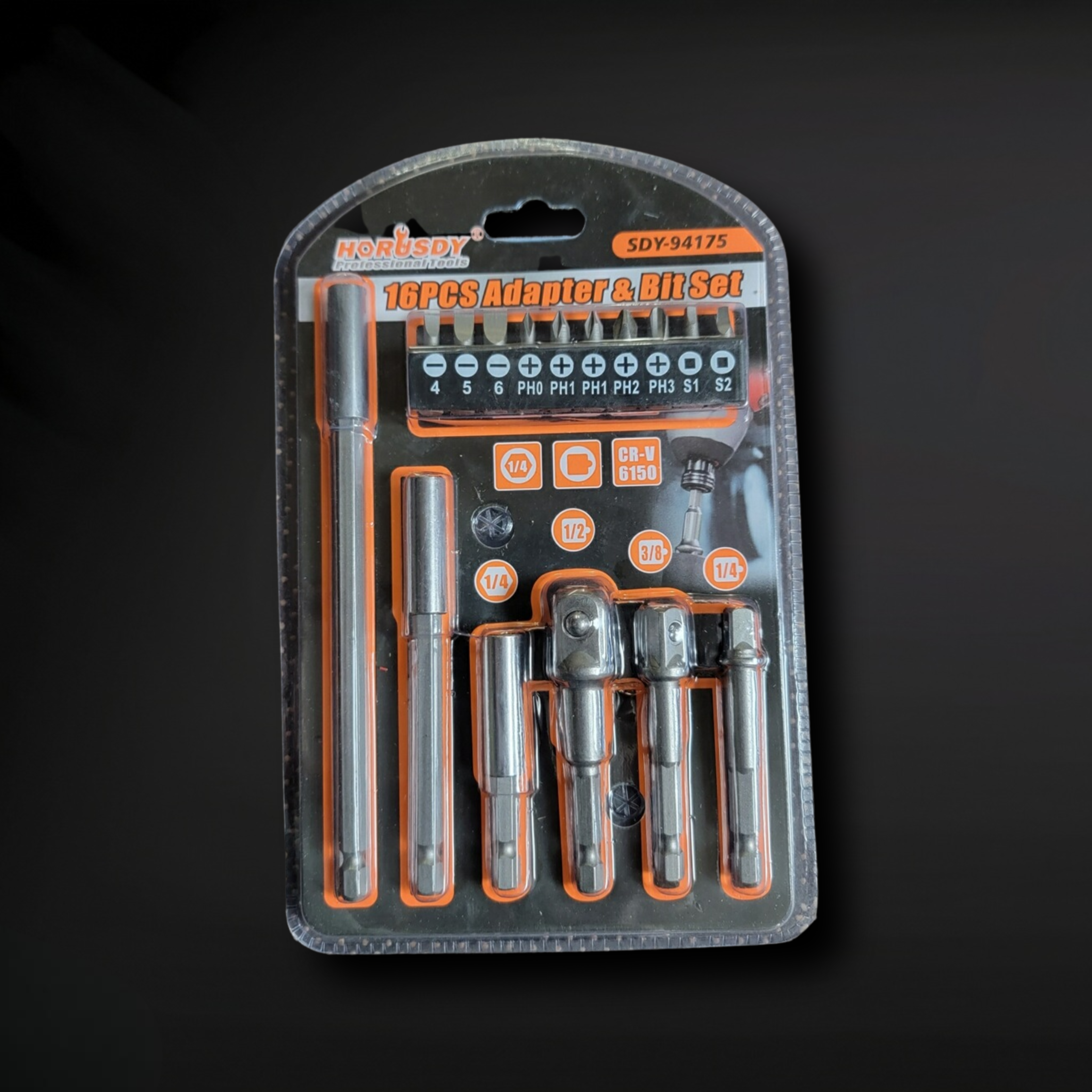 16-Piece Adapter and Bit Set