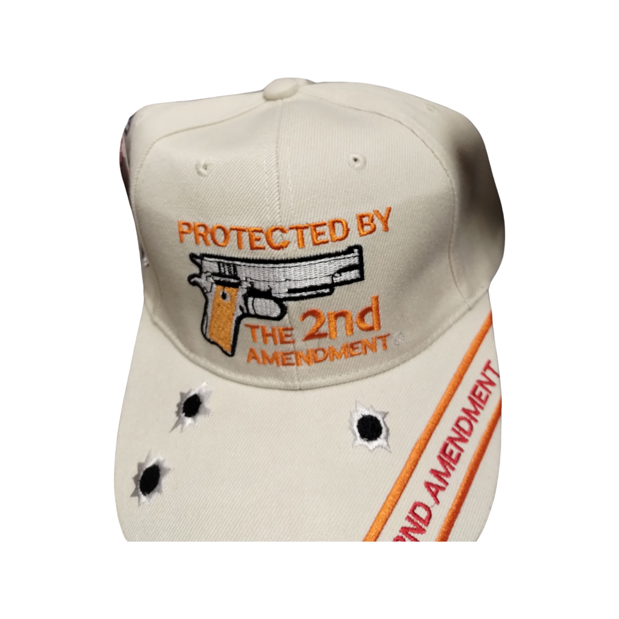 Protected by Second Amendment Baseball CAP - Pro-GUN Rights Headwear