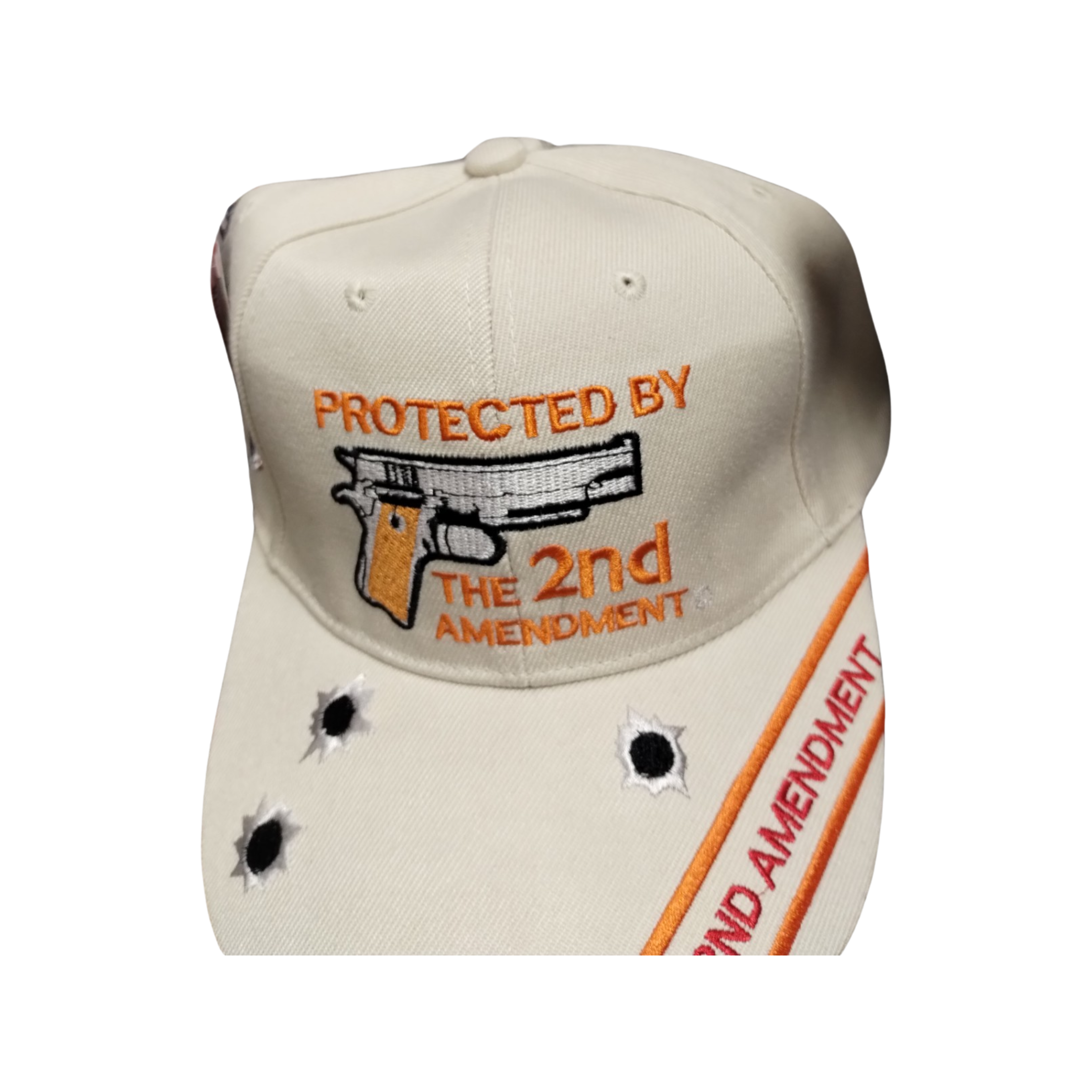 Protected by Second Amendment Baseball CAP - Pro-Gun Rights Headwear