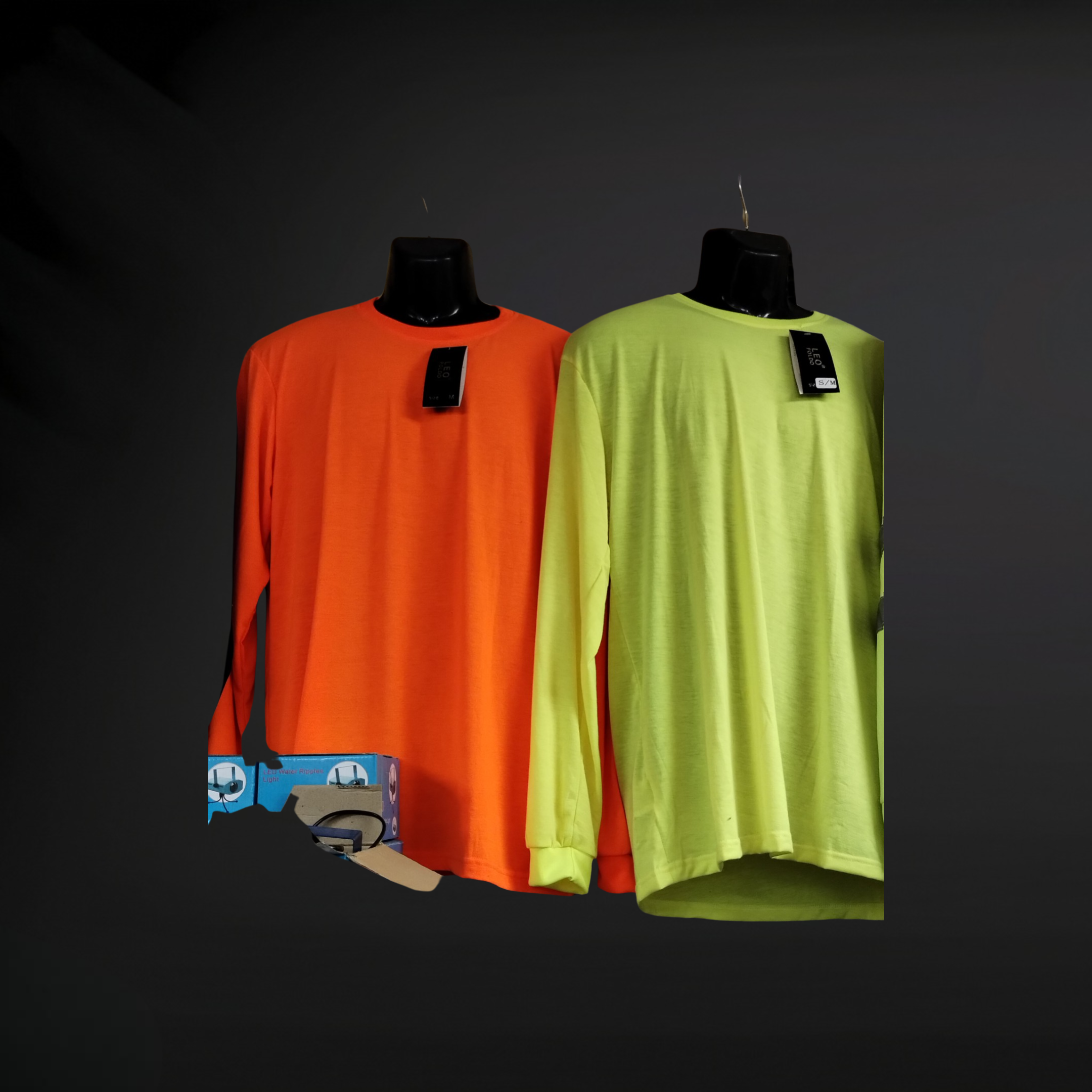 High Visibility Long Sleeve SHIRT for Construction & Traffic Guard | Bright Orange/Yellow