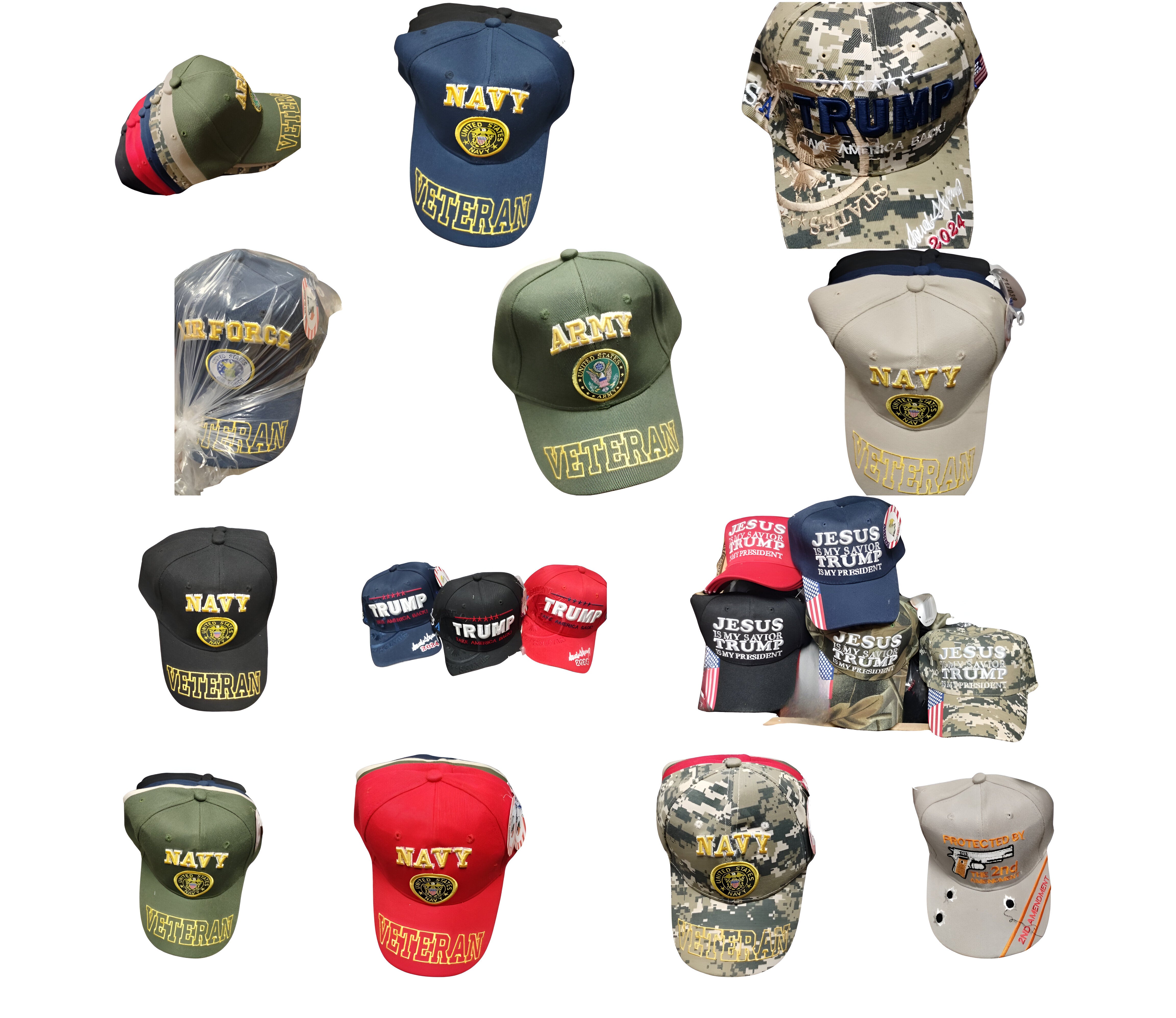 Assorted Patriot/Conservative Design Caps | Wear Your Values with Style