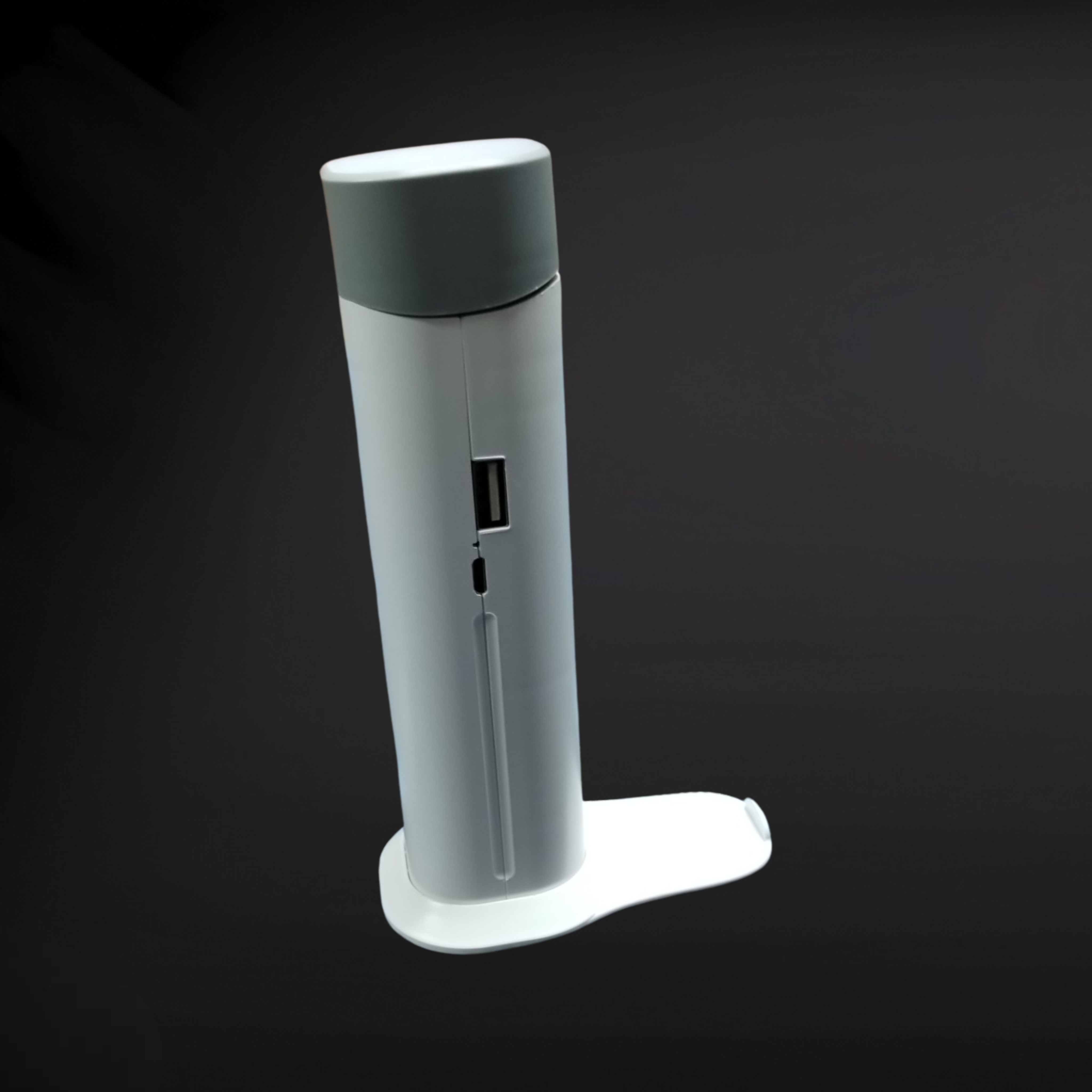 ''Modern Table Lamp with Power Bank, FLASHLIGHT, Phone Holder, and Dimmable Retractable Light''''''''''''''''