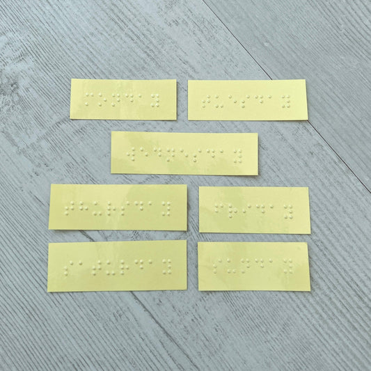 Braille-able Sticky Sheets