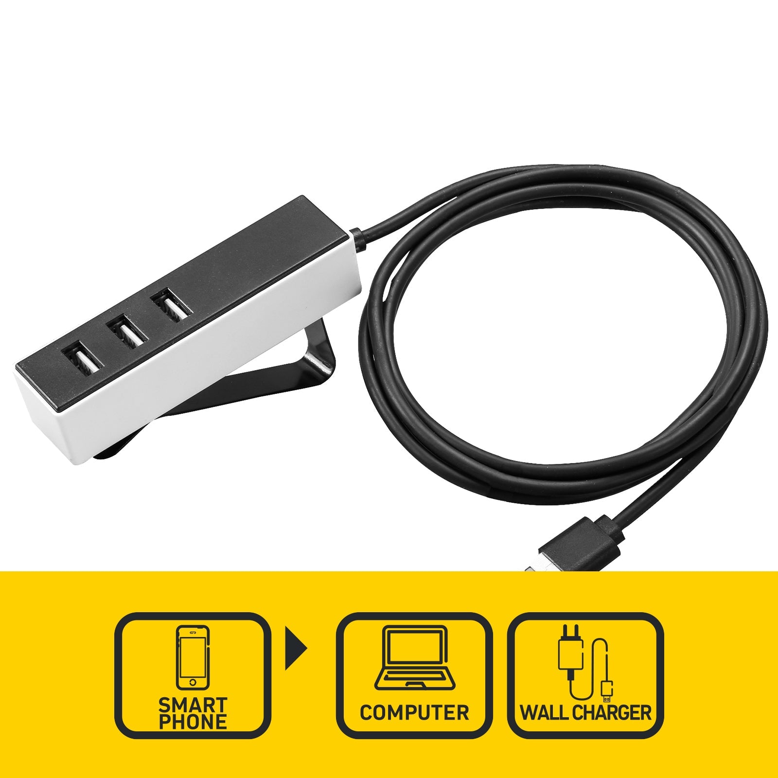 Répartiteur USB, Hub USB 7 Ports Robuste En Alliage D'aluminium 5