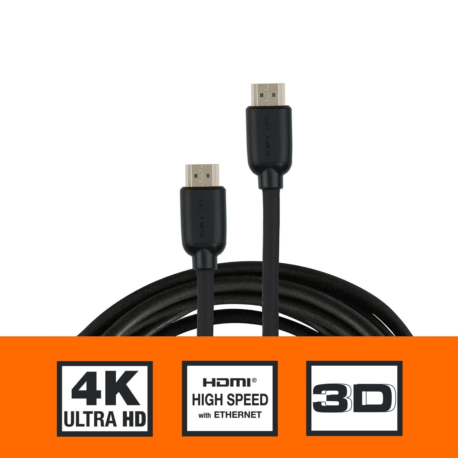 Cable HDMI 4K PROLONGADOR tipoA macho/hembra 5mts Gold - Ticaplus