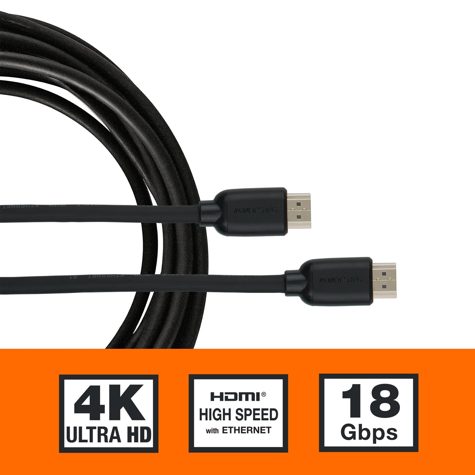 Cable Hdmi A Hdmi 1 Metro 2.0 4k 18 Gbps Pc Notebook — Atrix