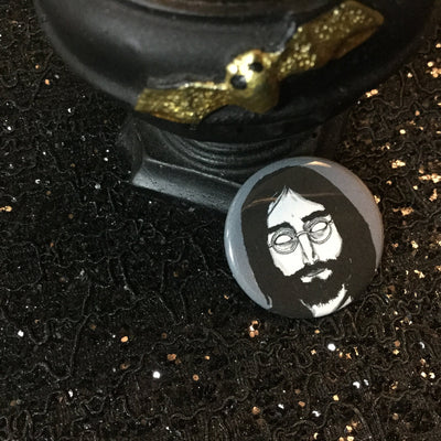 John Lennon Zombie Pinback Buttons - Unique Art Gifts for Zombie Lovers -  Inkeater Originals