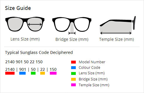 Discounted Sunglasses Sunglasses Size Guide