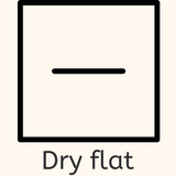 dry flat laundry symbol