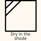 dry in the shade laundry symbol