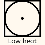 low heat laundry symbol