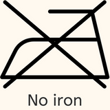 do not iron laundry symbol