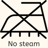 no steam iron laundry symbol