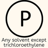 dry clean any solvent except trichloroethylene laundry symbol