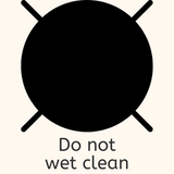 do not wet clean laundry symbol