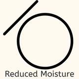 reduce moisture laundry symbol