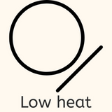 low heat laundry symbol