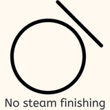 no steam finishing laundry symbol