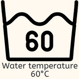 water temperature 60 degrees laundry symbol