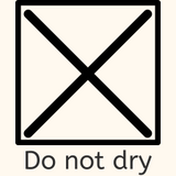 do not dry laundry symbol