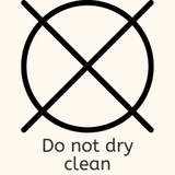 do not dry clean laundry symbol