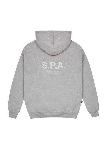 Back Embroidery Hoodie - Grey