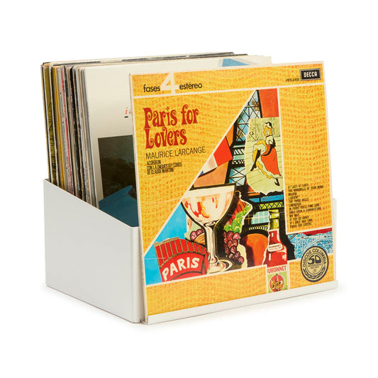 Caja de madera apilable para discos de vinilo/LP para un excelente  almacenamiento y exhibición de su colección de álbumes. -  España