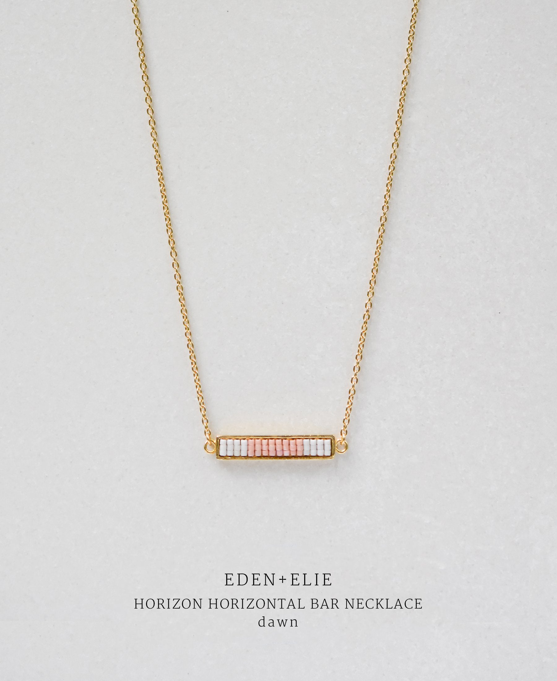 EDEN + ELIE Horizon Lariat necklace - blossom pink